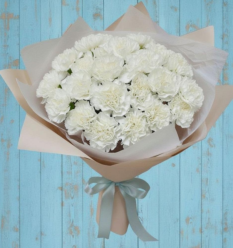 Букет цветов из: Гвоздики в Новый Уоян