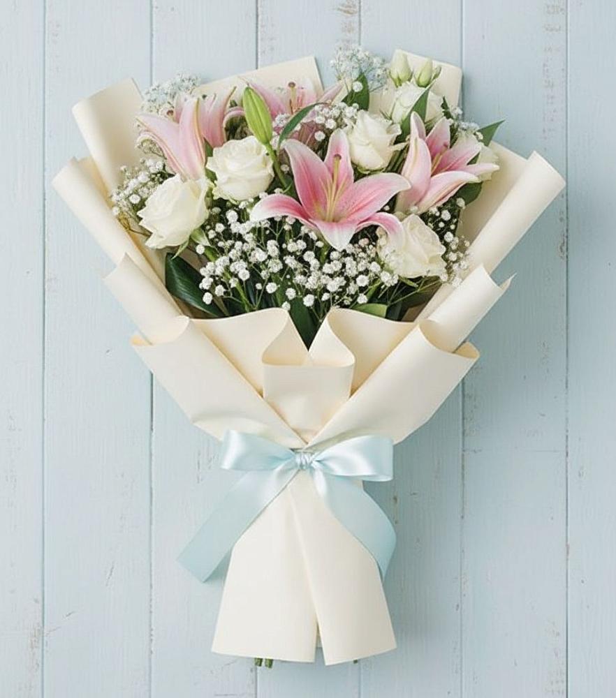 Букет цветов из: Лилии в Новый Уоян