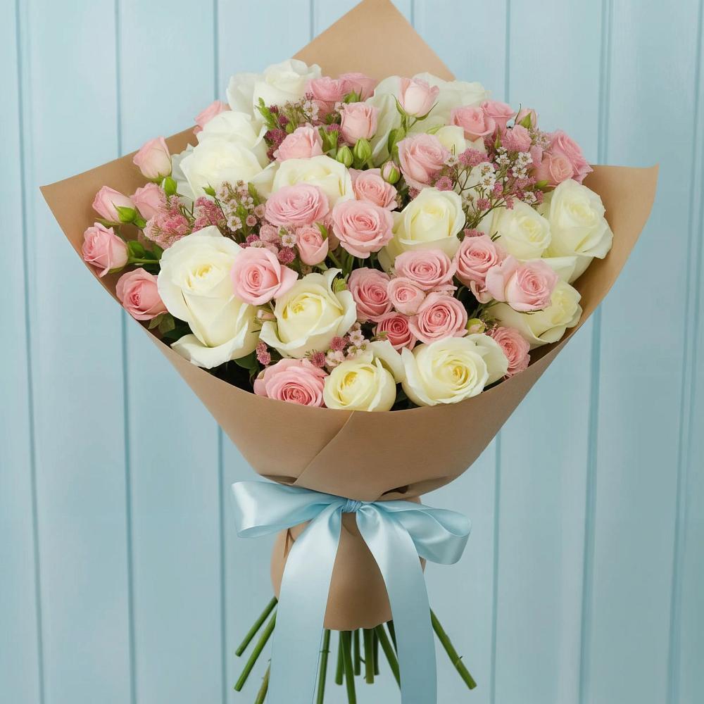 Букет цветов из: Розы в Новый Уоян