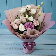 Букет цветов из:  Розы и Лизиантусы в Новый Уоян