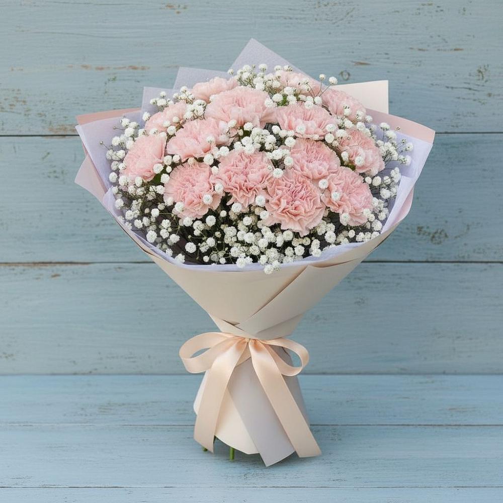 Букет цветов из: Гвоздики в Новый Уоян