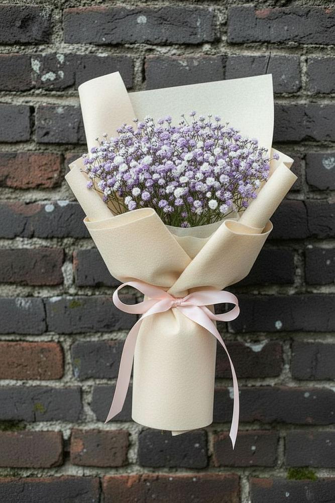 Букет цветов из: Гипсофила в Новый Уоян