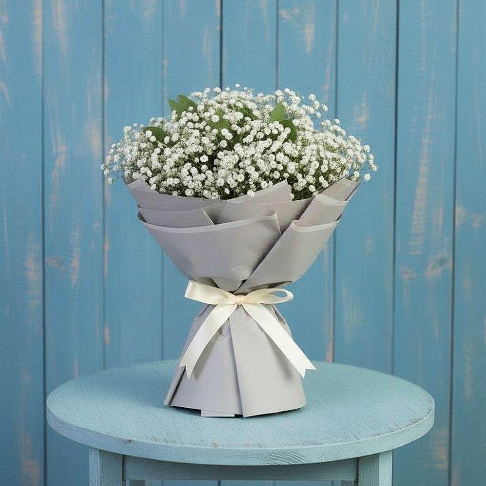 Букет цветов из: Гипсофила в Новый Уоян