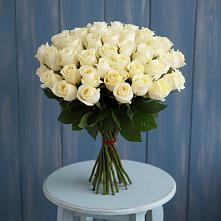 Букет 51 Белая роза Эдлесс Лав #REPLACE_PRED# Новый Уоян