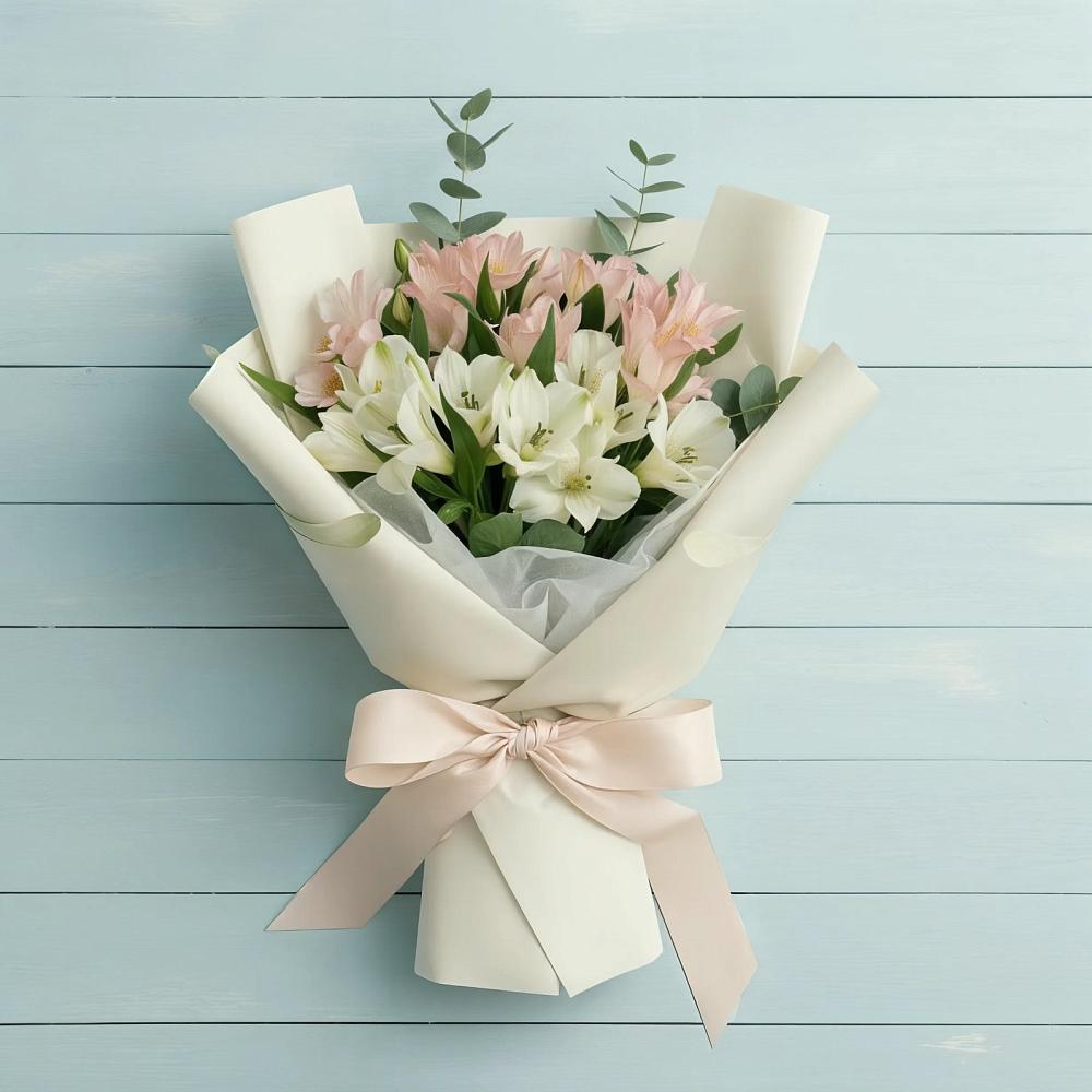 Букет цветов из: Альстромерии в Новый Уоян