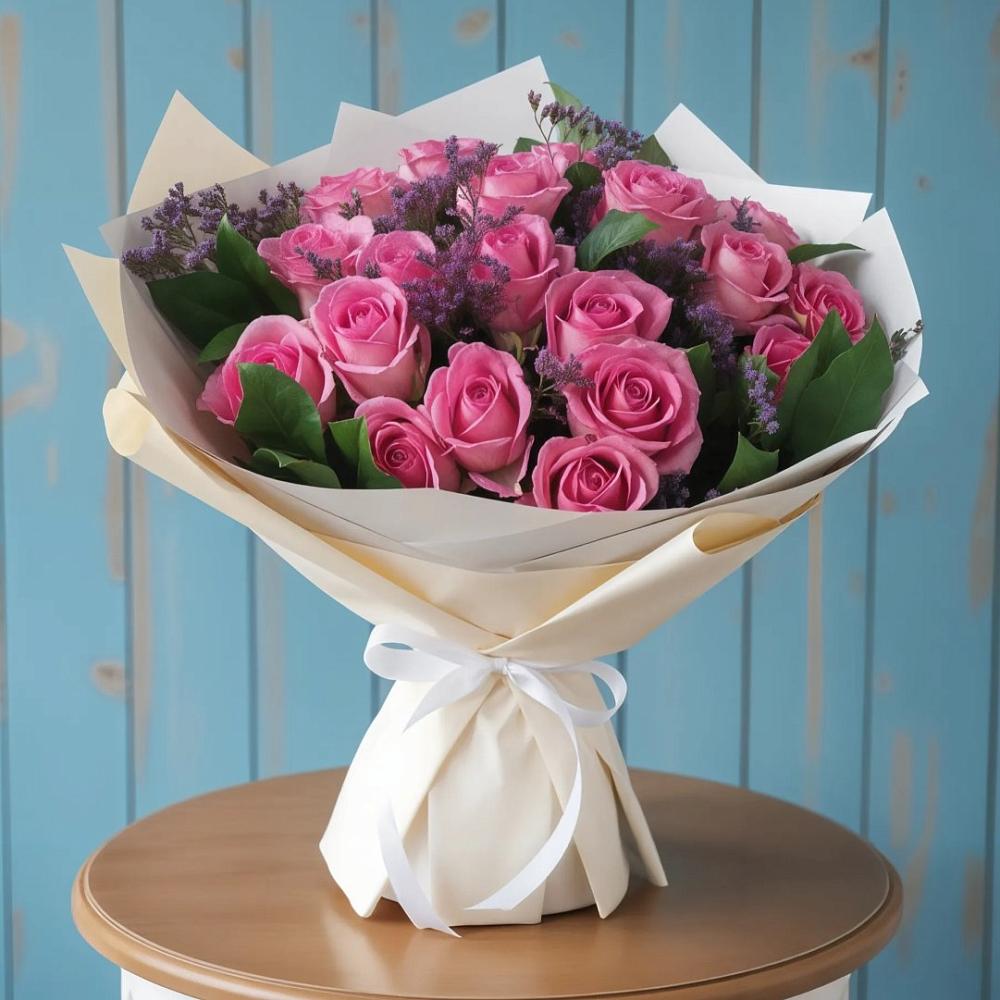 Букет цветов из: Розы в Новый Уоян