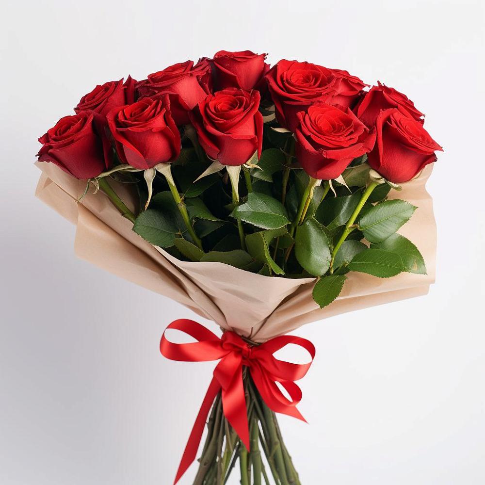 Букет 11 Красных роз Эдлесс Лав в Новый Уоян