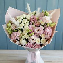 Букет цветов из:  Альстромерии и Розы в Новый Уоян